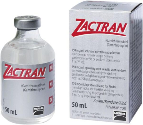 ZACTRAN (gamithromycin) Injectable Solution – 50ML